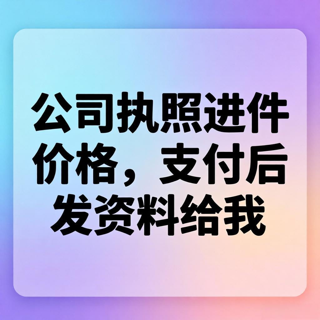 公司执照进件